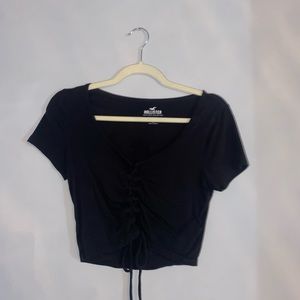 Black Hollister crop top
